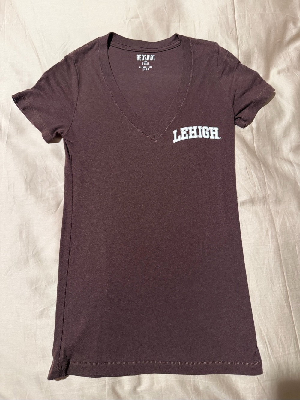 Redshirt Women's small Lehigh University V-Neck Short Sleeve Tee